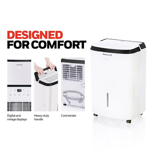 Honeywell - 50 Pint Dehumidifier with pump, E-Star - TP70PWKN Honeywell - 50 Pint Dehumidifier with pump, E-Star - TP70PWKN