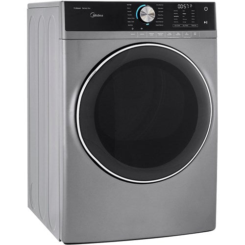Midea - 8.0 CF Gas Dryer, SteamDryers - MLG52S7AGS Midea - 8.0 CF Gas Dryer, SteamDryers - MLG52S7AGS