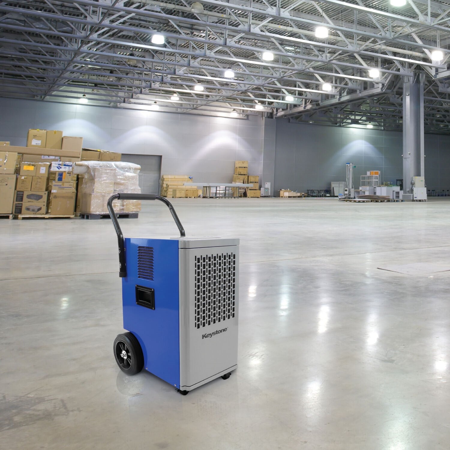 Keystone - 110 Pint Commercial Dehumidifier w/ Pump, 115V, R32 - KSTAD110PD Keystone - 110 Pint Commercial Dehumidifier w/ Pump, 115V, R32 - KSTAD110PD