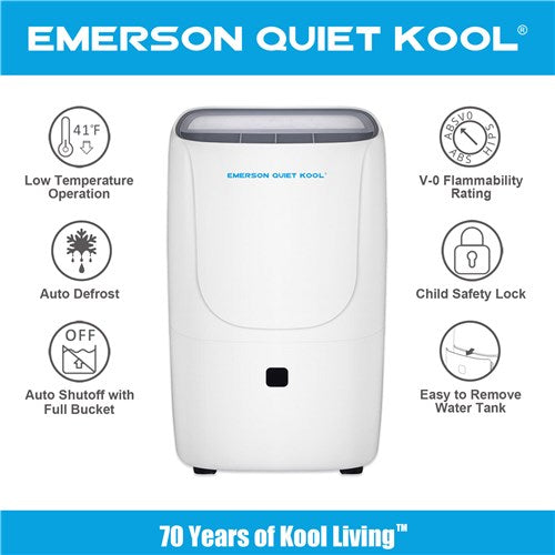 Emerson Quiet - 35 Pint Dehumidifier - EAD35E1H Emerson Quiet - 35 Pint Dehumidifier - EAD35E1H