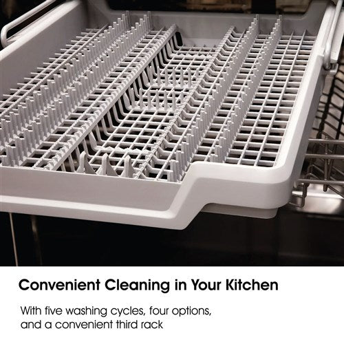 Sharp - 24" Dishwasher, 49 dBA, 3rd Rack - SDW6506JS Sharp - 24" Dishwasher, 49 dBA, 3rd Rack - SDW6506JS