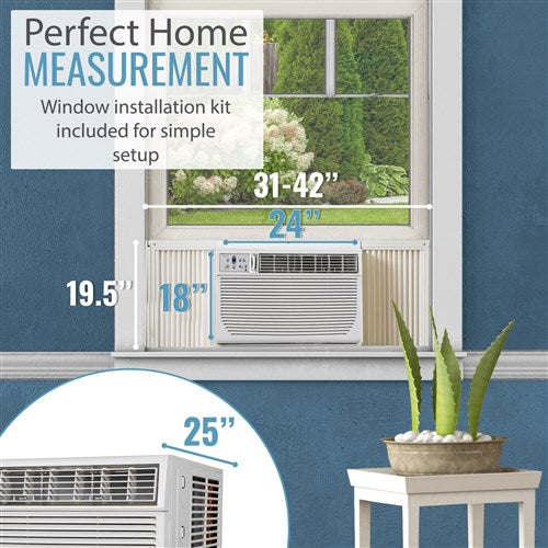 Keystone - 23, 000 BTU Heat/Cool Window Air Conditioner, R32 | KSTHW25B Keystone - 23, 000 BTU Heat/Cool Window Air Conditioner, R32 | KSTHW25B