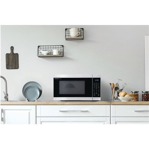 Sharp - 1.1 CF Countertop Microwave Oven, Orville Redenbacher's Certified - Stainless Sharp - 1.1 CF Countertop Microwave Oven, Orville Redenbacher's Certified - Stainless