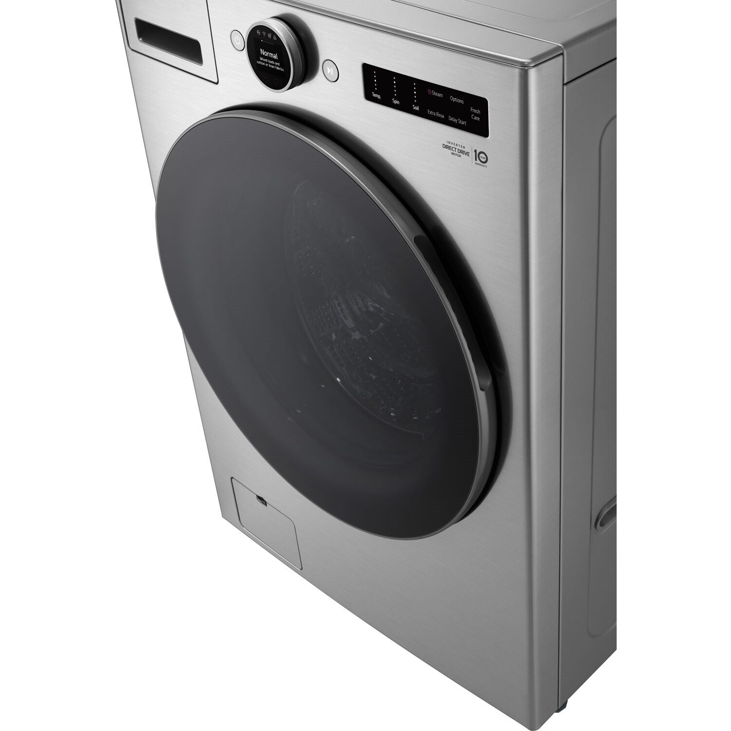 LG - 4.5 CF Ultra Large Capacity Front Load Washer with AIDD, Steam, Wi-Fi Wash Machines - WM5500HVA LG - 4.5 CF Ultra Large Capacity Front Load Washer with AIDD, Steam, Wi-Fi Wash Machines - WM5500HVA