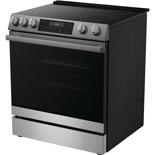 Sharp - 6.3 CF / 30" Electric Slide-In Range, Convection, AirFry - SSR3065JS Sharp - 6.3 CF / 30" Electric Slide-In Range, Convection, AirFry - SSR3065JS