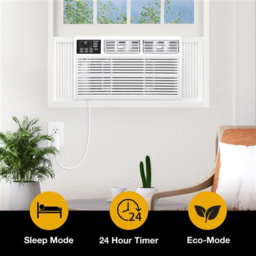 Whirlpool - 18,000 Btu Heat and Cool Window AC, White - WHHW182BW Whirlpool - 18,000 Btu Heat and Cool Window AC, White - WHHW182BW
