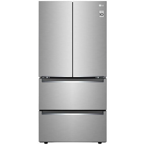 LG - 19 CF 4-Door Counter Depth French Door Refrigerator, 33"Four-Door - LRMNC1803S
