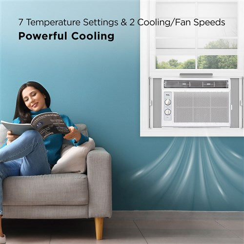 TCL - 5000 BTU Window AC, Mechanical, 115V, R32 TCL - 5000 BTU Window AC, Mechanical, 115V, R32