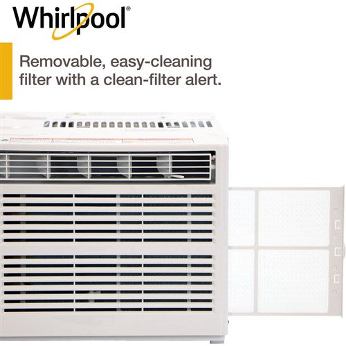 Whirlpool Energy Star 8,000 BTU 115V Window-Mounted Air Conditioner with Remote Control | WHAW081CW Whirlpool Energy Star 8,000 BTU 115V Window-Mounted Air Conditioner with Remote Control | WHAW081CW