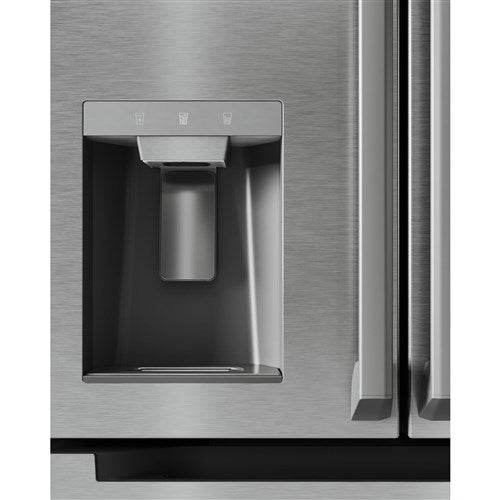 Midea - 22 CF Stainless Steel Counter-Depth 4-Door French Door Dispenser Wi-Fi - MRQ22D7AST Midea - 22 CF Stainless Steel Counter-Depth 4-Door French Door Dispenser Wi-Fi - MRQ22D7AST
