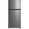 Midea - 18 CF Top Mount Refrigerator, Glass Shelves, Ice Maker Ready, ESTAR - MRT18S3AST