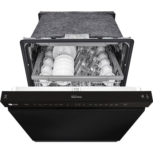 LG - 24" Front Control Dishwasher, 48 dBA, QuadWash, EasyRack Plus, 3rd Rack - LDFN4542B LG - 24" Front Control Dishwasher, 48 dBA, QuadWash, EasyRack Plus, 3rd Rack - LDFN4542B