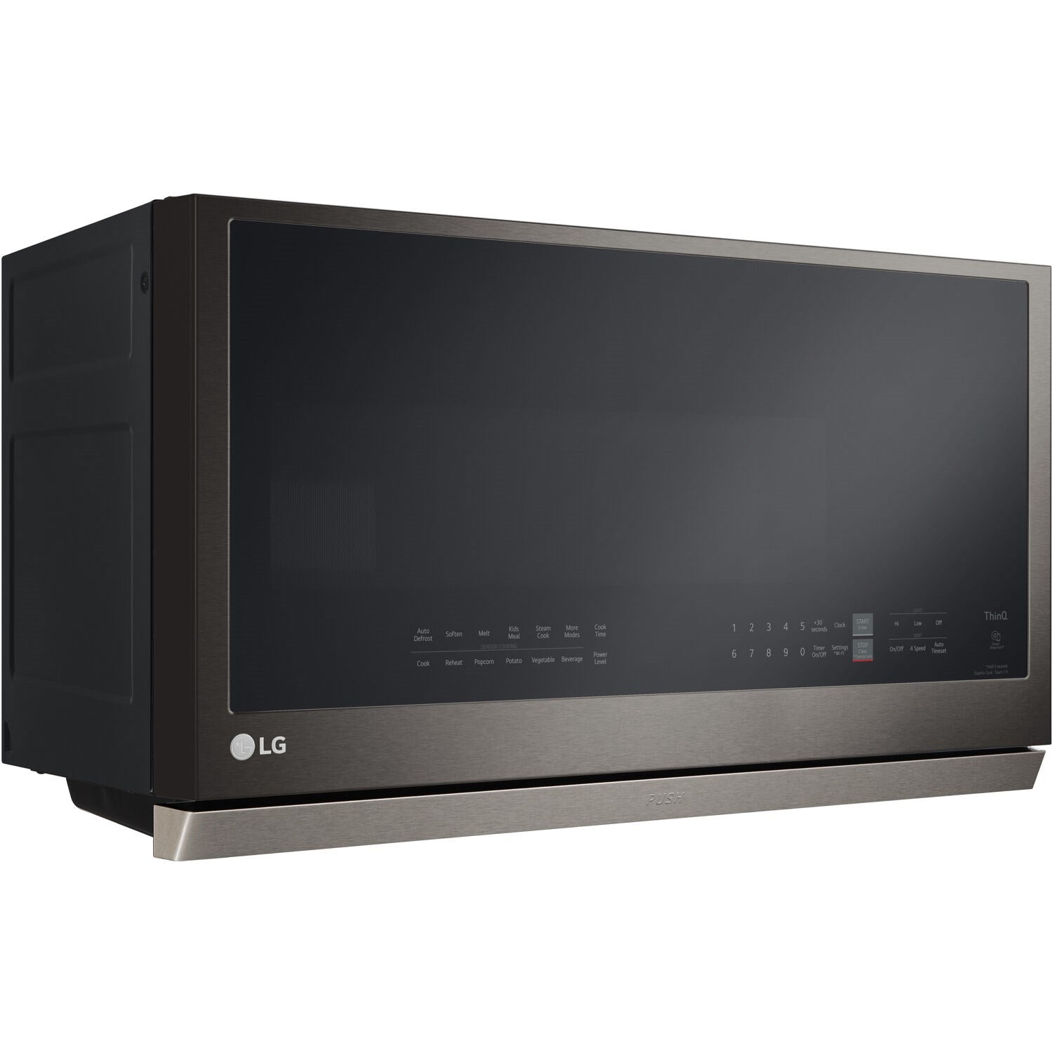 LG - 2.1 cu. ft. Over-the-Range-Microwave in PrintProof® Black Stainless Steel - MVEL2137D LG - 2.1 cu. ft. Over-the-Range-Microwave in PrintProof® Black Stainless Steel - MVEL2137D