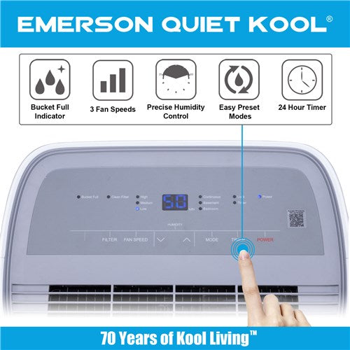 Emerson Quiet - 40 Pint Dehumidifier - EAD40E1T Emerson Quiet - 40 Pint Dehumidifier - EAD40E1T
