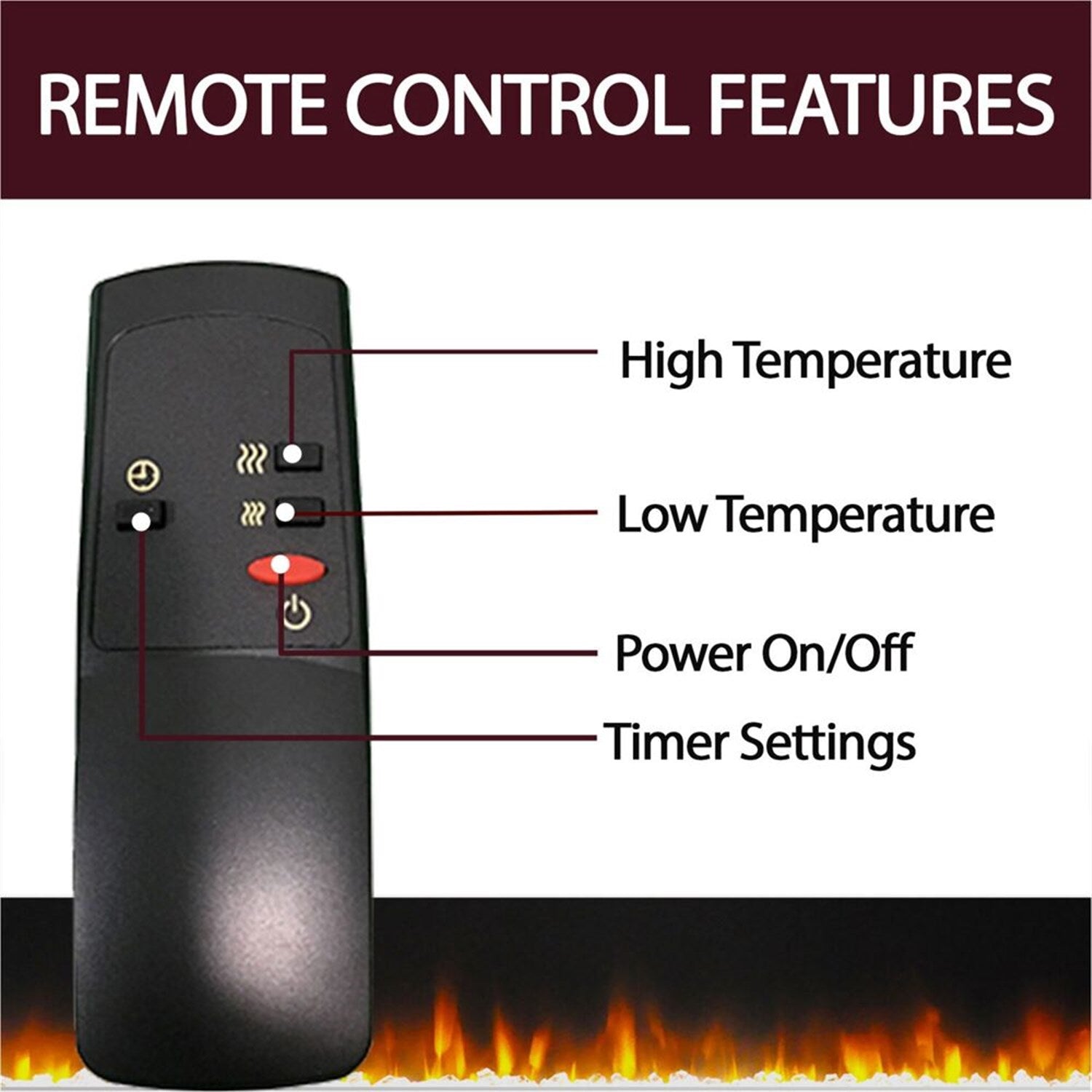 Cambridge - Cambridge Fireplace Insert: 23"x18"x4.3" LED, Remote, LogsFireplaces - CAMINS2318-1LED Cambridge - Cambridge Fireplace Insert: 23"x18"x4.3" LED, Remote, LogsFireplaces - CAMINS2318-1LED