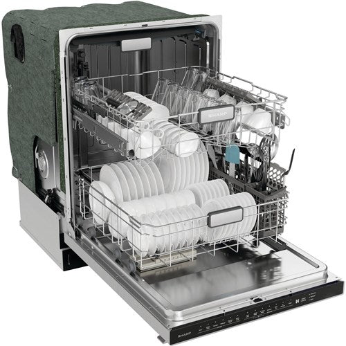 Sharp - 24" Top Ctrl Dishwasher, 45 dBA, 3rd Rack - SDW6757ES Sharp - 24" Top Ctrl Dishwasher, 45 dBA, 3rd Rack - SDW6757ES