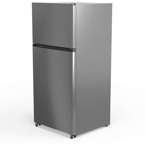 Midea - 18 CF Top Mount Refrigerator, Glass Shelves, Ice Maker Ready, ESTAR - MRT18S3AST Midea - 18 CF Top Mount Refrigerator, Glass Shelves, Ice Maker Ready, ESTAR - MRT18S3AST