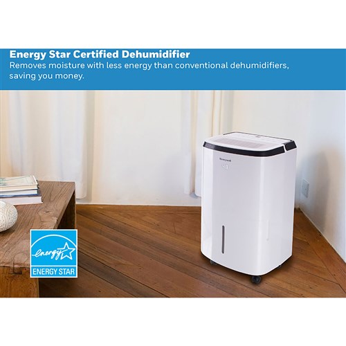 Honeywell - 50 Pint Dehumidifier with pump, E-Star - TP70PWK Honeywell - 50 Pint Dehumidifier with pump, E-Star - TP70PWK