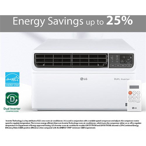 LG - 14, 000 BTU Window Air Conditioner with Inverter - White | LW1517IVSM LG - 14, 000 BTU Window Air Conditioner with Inverter - White | LW1517IVSM