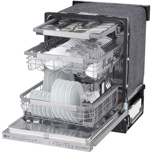 LG - 24" Top Ctrl Dishwasher, 44 dBA, 3rd Rack, TrueSteam, ThinQ - LDP6810SS LG - 24" Top Ctrl Dishwasher, 44 dBA, 3rd Rack, TrueSteam, ThinQ - LDP6810SS