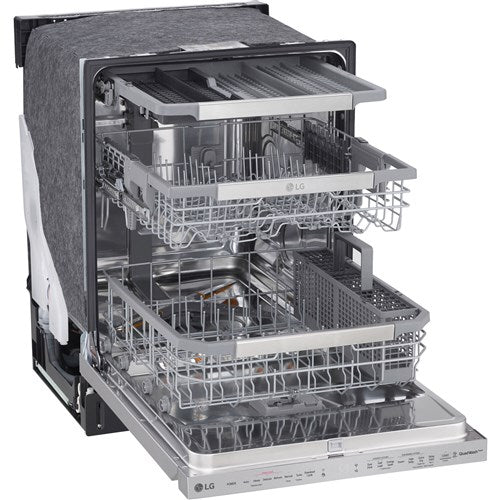 LG - 24" Top Ctrl Dishwasher, 44 dBA, 3rd Rack, TrueSteam, ThinQ - LDP6810SS LG - 24" Top Ctrl Dishwasher, 44 dBA, 3rd Rack, TrueSteam, ThinQ - LDP6810SS