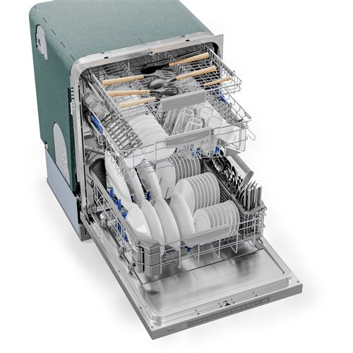 Midea - 24" Top Ctrl Dishwasher, 45 dBA, 3rd Rack, Wi-Fi - Stainless - MDT24P5AST Midea - 24" Top Ctrl Dishwasher, 45 dBA, 3rd Rack, Wi-Fi - Stainless - MDT24P5AST