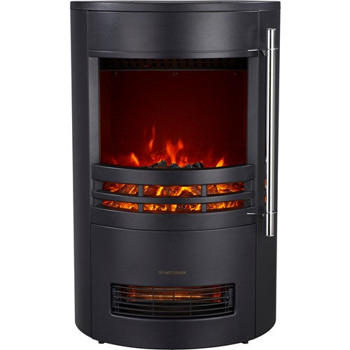 Cambridge - 25"x16"x16" Round Free Standing Fireplace - Black Cambridge - 25"x16"x16" Round Free Standing Fireplace - Black