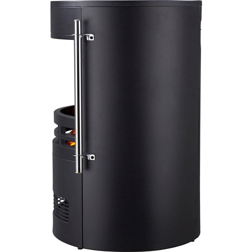 Cambridge - 25"x16"x16" Round Free Standing Fireplace - Black Cambridge - 25"x16"x16" Round Free Standing Fireplace - Black