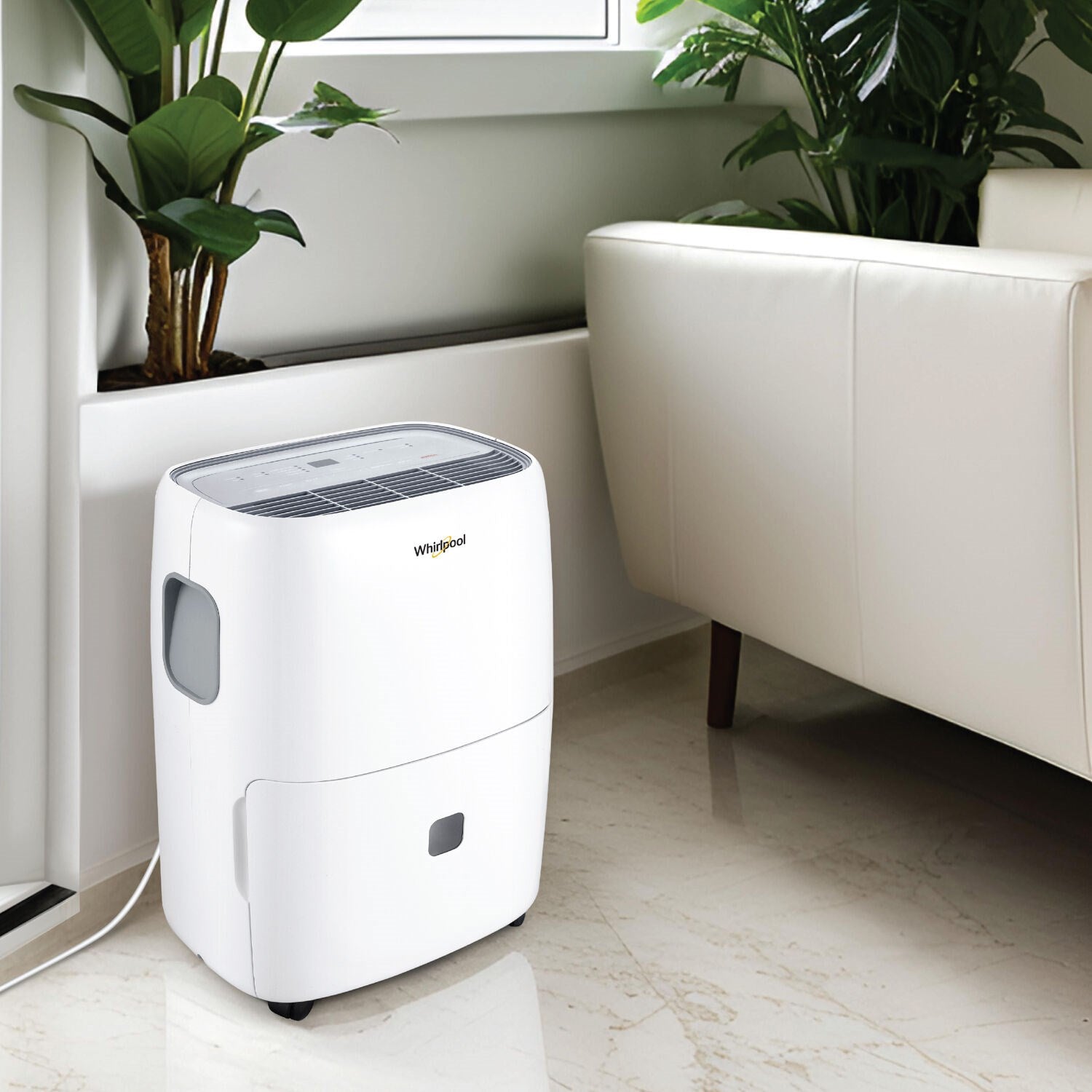 Whirlpool - 30 Pint Dehumidifier, White, E-Star, R32 - WHAD301DW Whirlpool - 30 Pint Dehumidifier, White, E-Star, R32 - WHAD301DW