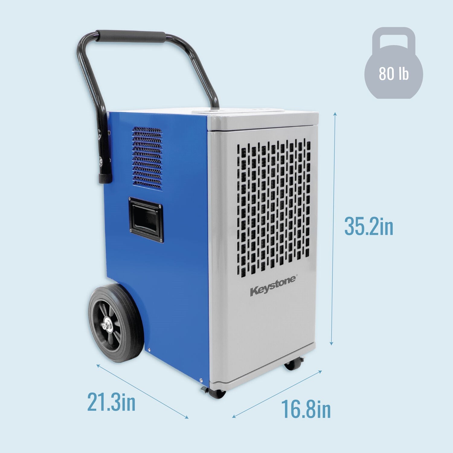 Keystone - 110 Pint Commercial Dehumidifier w/ Pump, 115V, R32 - KSTAD110PD Keystone - 110 Pint Commercial Dehumidifier w/ Pump, 115V, R32 - KSTAD110PD