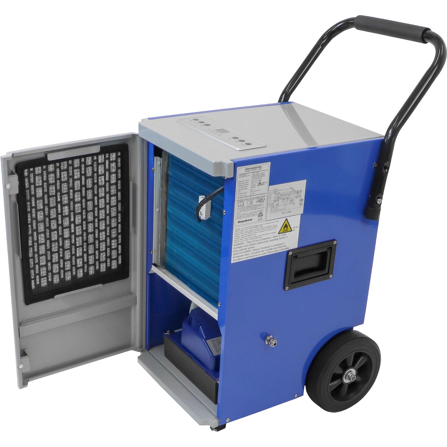Keystone - 110 Pint Commercial Dehumidifier w/ Pump, 115V, R32 - KSTAD110PD Keystone - 110 Pint Commercial Dehumidifier w/ Pump, 115V, R32 - KSTAD110PD