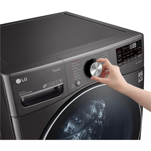 LG - 5.0 CF Front Load Washer (WM4200HBA) & 7.4 CF Electric Dryer (DLEX4200B) - WM4200HBA-E-KIT LG - 5.0 CF Front Load Washer (WM4200HBA) & 7.4 CF Electric Dryer (DLEX4200B) - WM4200HBA-E-KIT