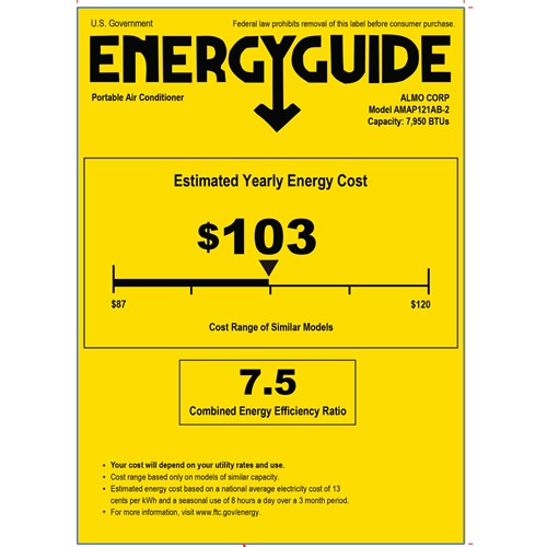 Amana - 12, 000 BTU Portable AC - White/Black | AMAP121AB-2 Amana - 12, 000 BTU Portable AC - White/Black | AMAP121AB-2