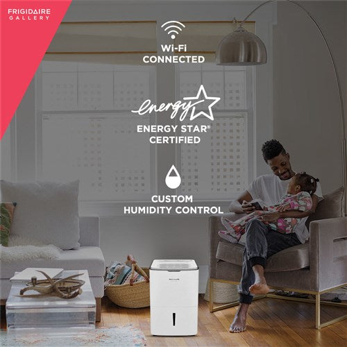 Frigidaire - 50 Pint Dehumdifier w/Wifi (Old 70 Pint), Energy Star, New Body StyleDehumidifiers - FGAC5044W1 Frigidaire - 50 Pint Dehumdifier w/Wifi (Old 70 Pint), Energy Star, New Body StyleDehumidifiers - FGAC5044W1