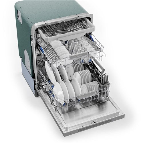 Midea - 24" Top Ctrl Dishwasher, 45 dBA, 3rd Rack, Wi-Fi - Stainless - MDT24P4AST Midea - 24" Top Ctrl Dishwasher, 45 dBA, 3rd Rack, Wi-Fi - Stainless - MDT24P4AST