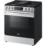 LG - 5.8 CF Gas Single Oven Slide-In Range, Air Fry, Fan Convection, ThinQ - LSGL5833F LG - 5.8 CF Gas Single Oven Slide-In Range, Air Fry, Fan Convection, ThinQ - LSGL5833F