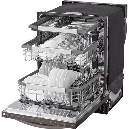 LG - 24" Top Control Dishwasher, 42dB, Smart WiFi, QuadWash Pro, Dynamic Dry - LDTH7972D LG - 24" Top Control Dishwasher, 42dB, Smart WiFi, QuadWash Pro, Dynamic Dry - LDTH7972D