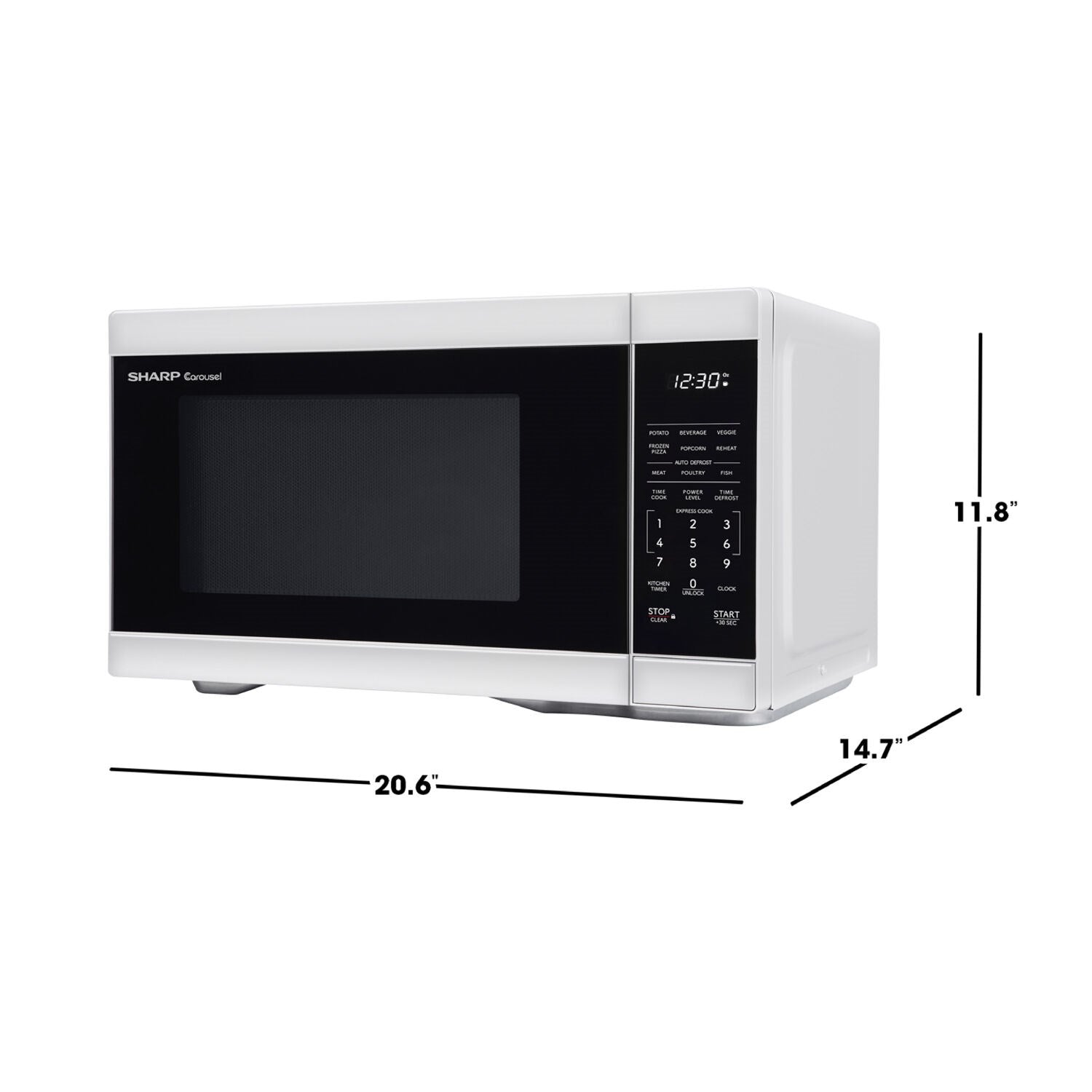Sharp - 1.1 CF Countertop Microwave Oven - White ZSMC1161KW Sharp - 1.1 CF Countertop Microwave Oven - White ZSMC1161KW