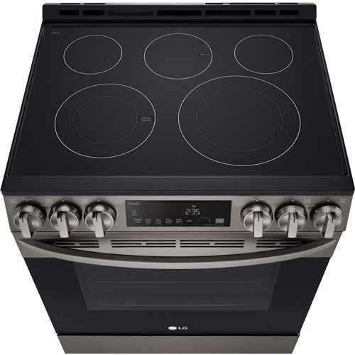 LG - 6.3 CF Electric Single Oven Slide-In Range, Air Fry, ThinQ, Self Clean - LSEL6333D LG - 6.3 CF Electric Single Oven Slide-In Range, Air Fry, ThinQ, Self Clean - LSEL6333D