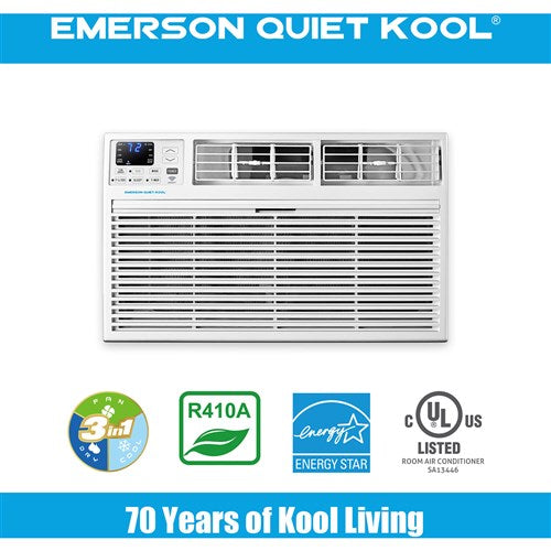 Emerson Quiet - 8000 BTU TTW Air Conditioner with Wifi Controls, 115V | EATC08RSE1T Emerson Quiet - 8000 BTU TTW Air Conditioner with Wifi Controls, 115V | EATC08RSE1T