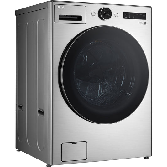 LG - 4.5 CF Ultra Large Capacity Front Load Washer with AIDD, Steam, Wi-Fi Wash Machines - WM5500HVA