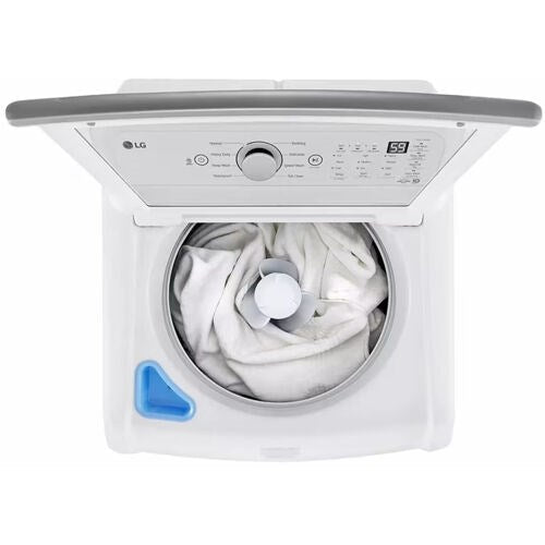 LG - 4.8 Top Load Washer (WT7155CW) & 7.3 CF Electric Dryer (DLE7150W) - WT7155CW-E-KIT LG - 4.8 Top Load Washer (WT7155CW) & 7.3 CF Electric Dryer (DLE7150W) - WT7155CW-E-KIT