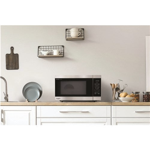 Sharp - 2.2 CF Countertop Microwave Oven, Inverter Technology - Stainless - SMC2266KS Sharp - 2.2 CF Countertop Microwave Oven, Inverter Technology - Stainless - SMC2266KS