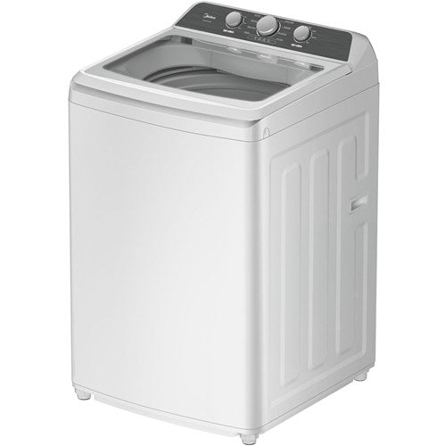 Midea - 4.1 CF Top Load Washer, Agitator, Stainless Tub - MLTW41A1BWW Midea - 4.1 CF Top Load Washer, Agitator, Stainless Tub - MLTW41A1BWW