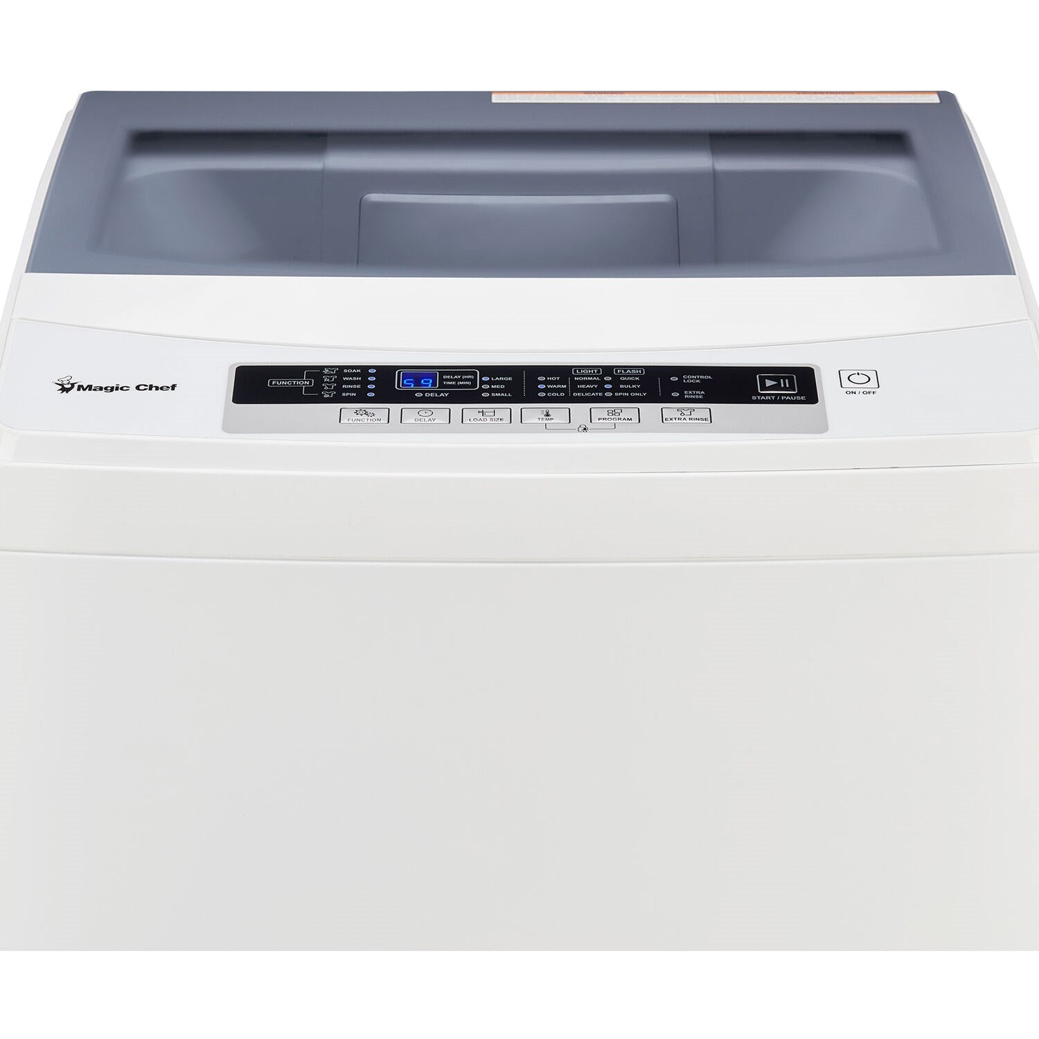 Magic Chef - 2.0 Cu Ft Top-load Compact Washer Wash Machines - MCSTCW20W6 Magic Chef - 2.0 Cu Ft Top-load Compact Washer Wash Machines - MCSTCW20W6