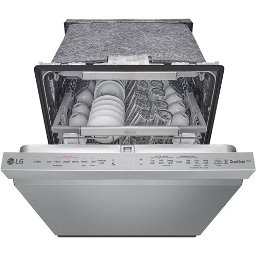 LG - 24" Top Ctrl Dishwasher, 44 dBA, 3rd Rack, TrueSteam, ThinQ - LDP6810SS LG - 24" Top Ctrl Dishwasher, 44 dBA, 3rd Rack, TrueSteam, ThinQ - LDP6810SS