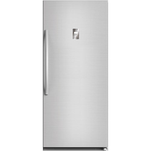 Midea - 13.8 CF Upright Freezer, Convertible - Stainless - WHS-507FWESS1