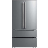 Midea - 23 CF Stainless Counter-Depth 4-Door French Door - MRQ23B4AST Midea - 23 CF Stainless Counter-Depth 4-Door French Door - MRQ23B4AST