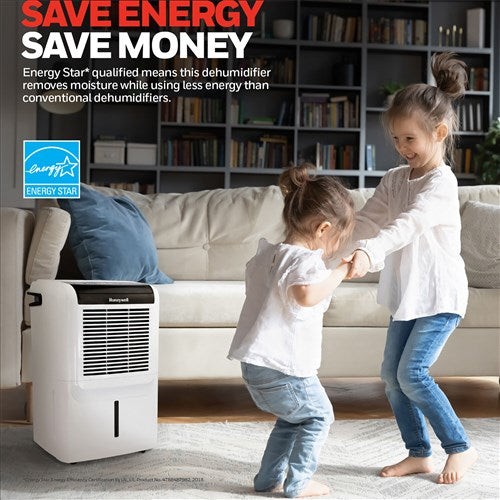 Honeywell - 70 Pint Dehumidifier with Pump - DH70PWKN Honeywell - 70 Pint Dehumidifier with Pump - DH70PWKN