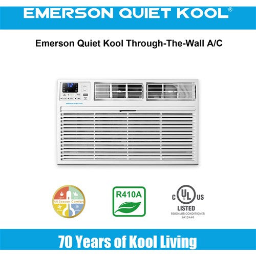 Emerson Quiet - 10000 BTU TTW Air Conditioner, 115V | EATC10RE1T Emerson Quiet - 10000 BTU TTW Air Conditioner, 115V | EATC10RE1T